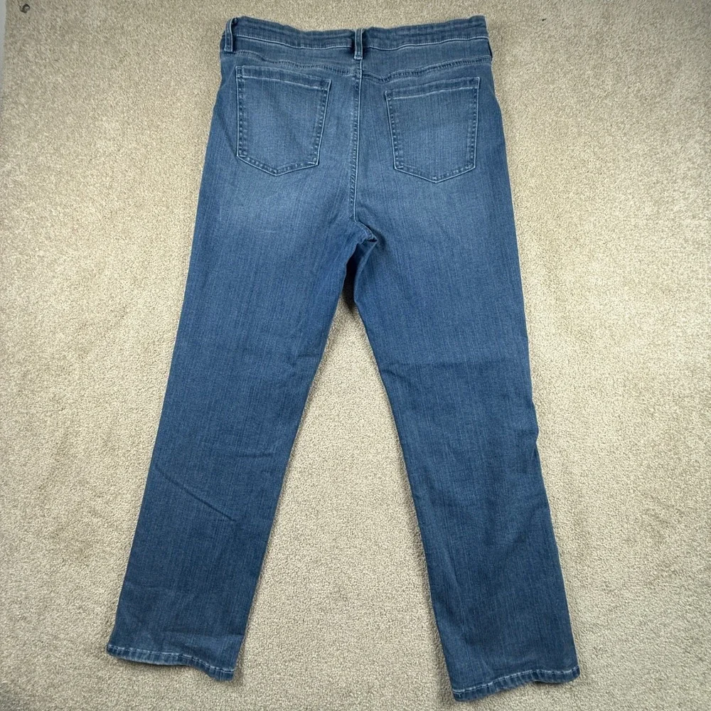 Buffalo David Bitton Alyssa High Rise Strt Leg Jeans Blue 12/32 Stretch Denim
